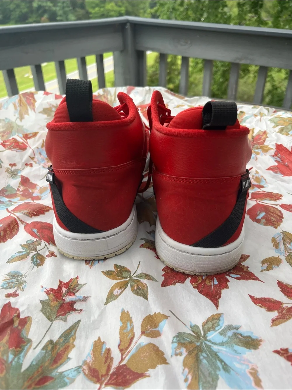 Jordan Men's Red High-Top Sneakers